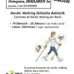 Caminata de nordic walking por Bakio con Euskaditrek